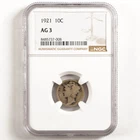 1921 Mercury Dime 10c AG3 NGC *Nice Original Coin 31632