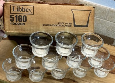 Libbey Oyster Cocktail Glasses Votives 5160 2.5 Ounce 1 Dozen