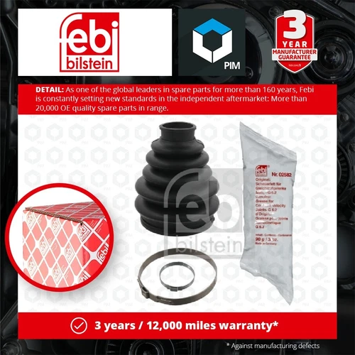 CV Joint Boot fits VAUXHALL Front Outer C.V. Driveshaft Gaiter 0329331 329331