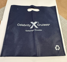 Celebrity Cruises Black Galapagos Ecuador Tote bag 11 3/8" x 11 7/8