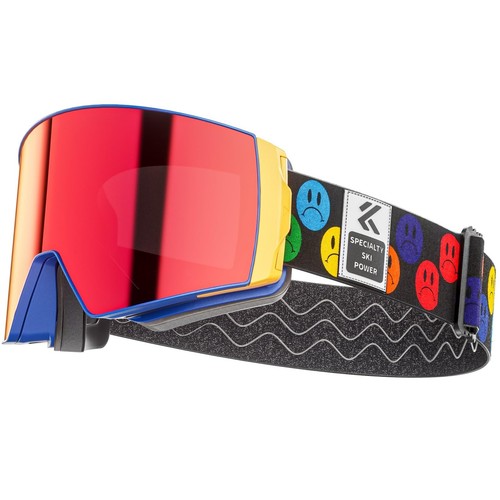 Magnetic Ski Goggles Snow Goggles for Men Women UV400 Protection Anti Fog Sno...