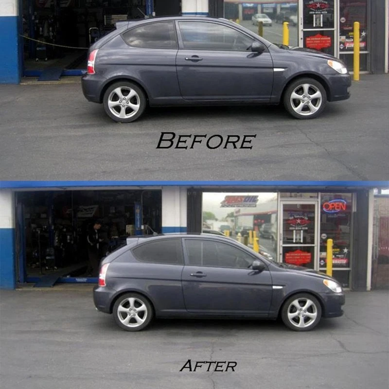 For Hyundai Accent 06-10 1.5" x 1.5" Front & Rear Lowering Coil Springs Foto 3 de 3