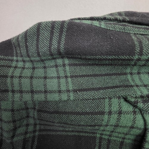 Anian Shirt Mens 2XL Green Black Plaid The Sunday Flannel Midweight Long Sleeve - Picture 10 of 11