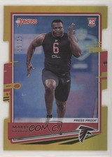 2020 Panini Donruss Rookie Press Proof Gold Die-Cut 15/25 Marlon Davidson 0q3