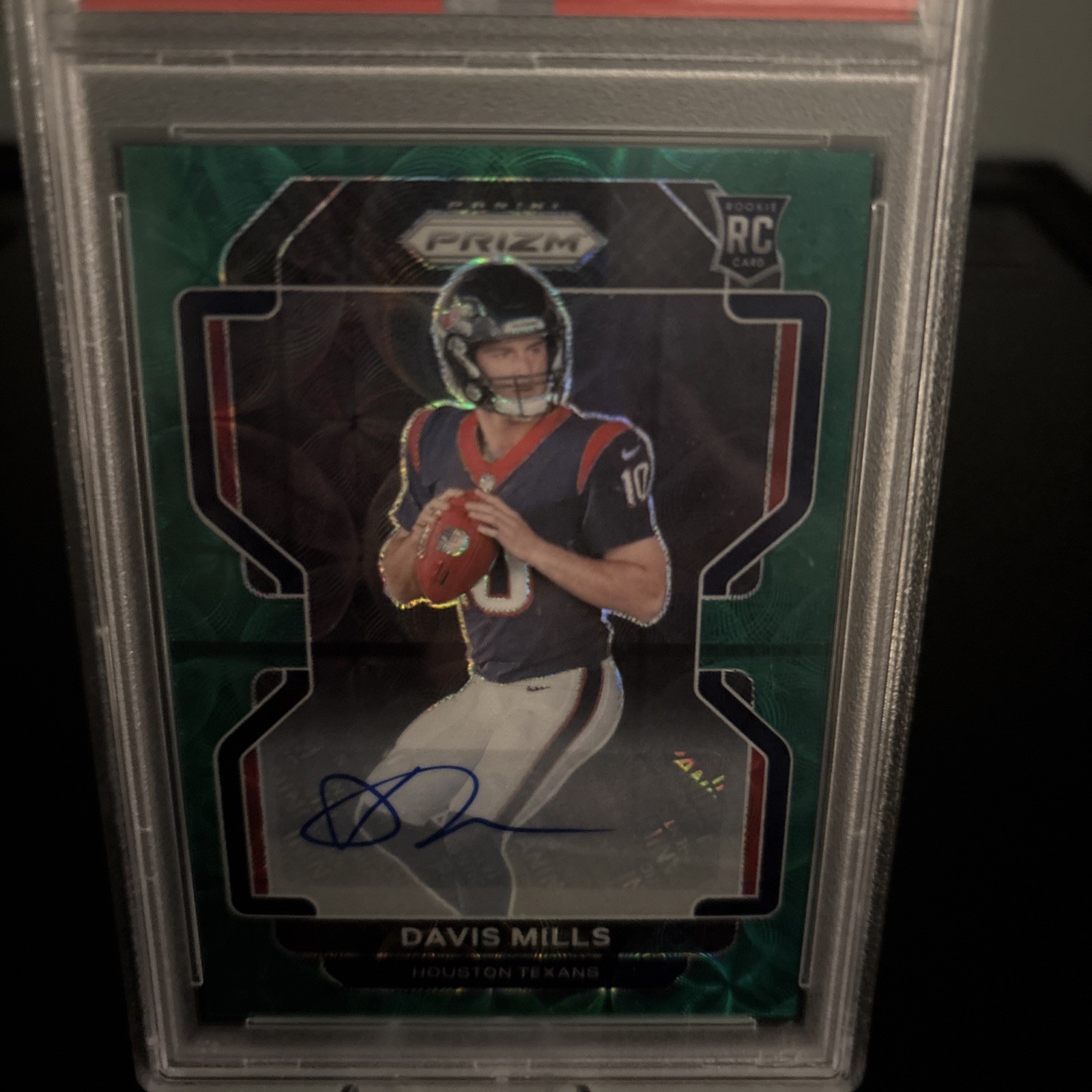 2021 Panini Prizm Green Scope Prizm /75 Davis Mills #352 Rookie RC