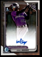 2024 Bowman Chrome Prospect Autographs Eriel Dihigo Auto Colorado Rockies