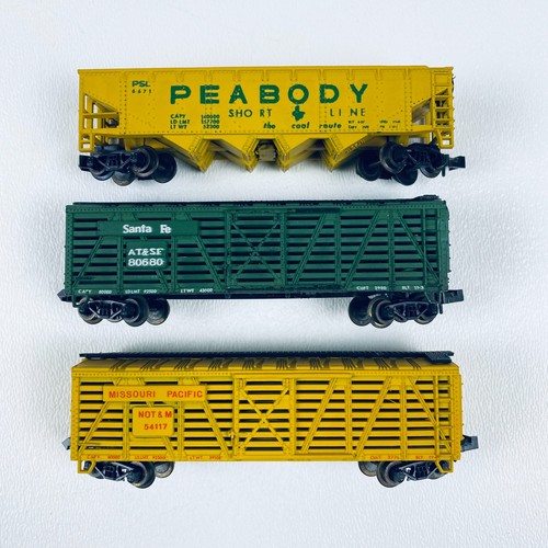 Lote de 3 vagones de tren modelo vintage TRIX Minitrix Austria escala N 3217 3216 3279 | Zustand: Used