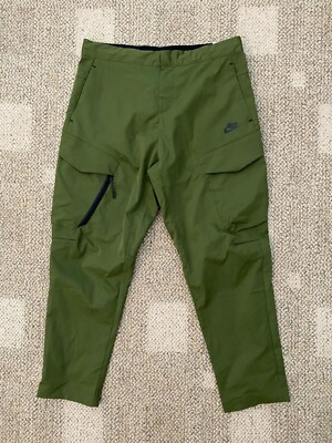 Nike Cargo Pants Tech Essentials Woven Unlined Green DH3866-326 $120 Men's 34