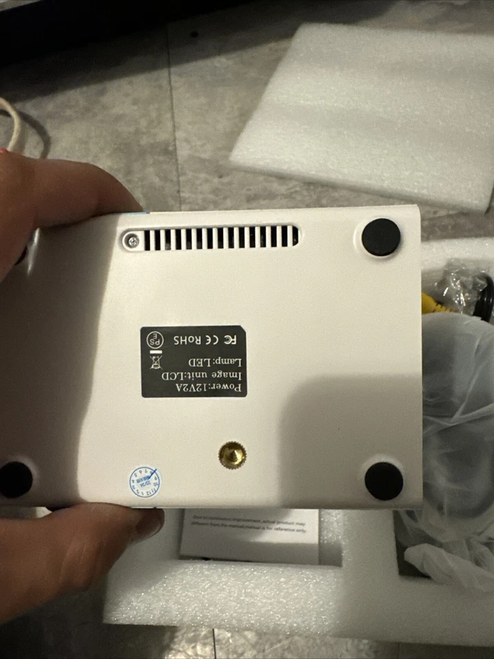 1080P 2MP HD LED Projector Home Theater Cinema USB HDMI AV SD Mini Portable - Image 4 of 4