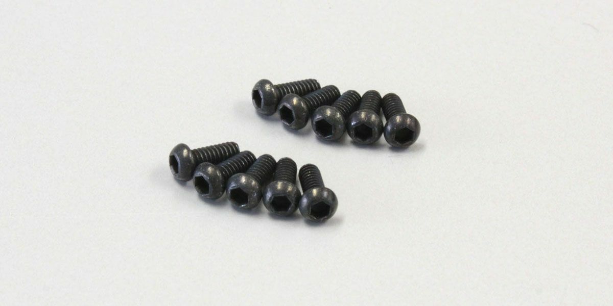 Kyosho BUTTON HEAD SCREWS (6 PIECES), HEX M4 x 12, 1-S14012H