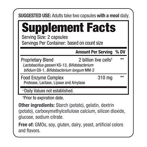 Пробиотическая добавка 120 штук с ферментами для здоровья пищеварительной системы без ГМО клещей... - Изображение 4 из 4