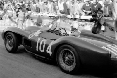 Gino Munaron In First Prototype Ferrari 250 Testa Rossa 1958 4x6 PHOTO