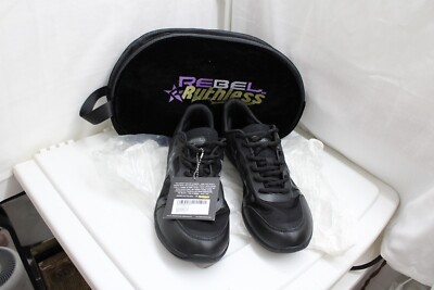 Men's 14 Rebel Ruthless Black Sneakers Brand New/Tags/LogoCarryCase