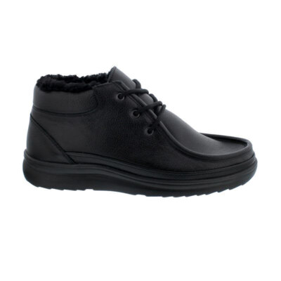Berkemann JAN Lace Up Boot, Calfskin, Domino Black, Warm Lining - Virgin Wool, W