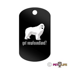Got Newfoundland Engraved Keychain GI Tag dog newf newfie Many Colors