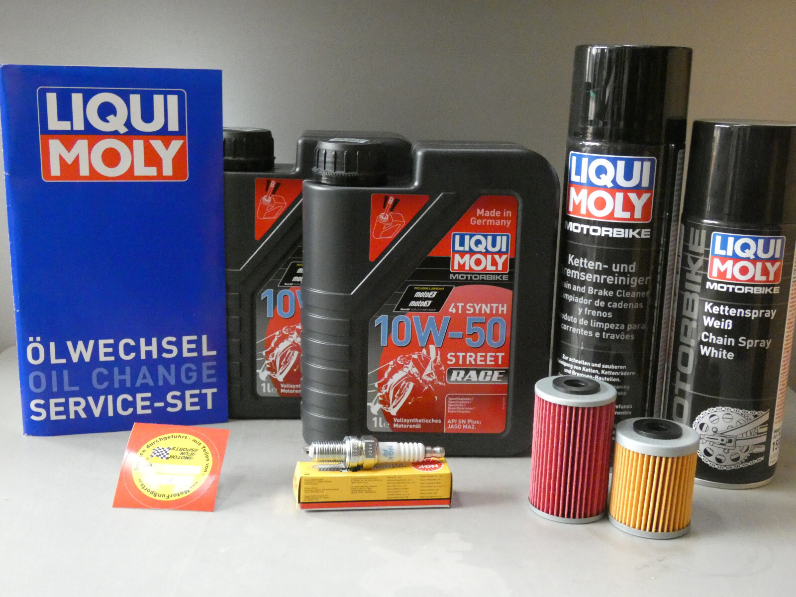 Maintenance Set KTM SMR 525 Inspection Spark Plug Oil Service