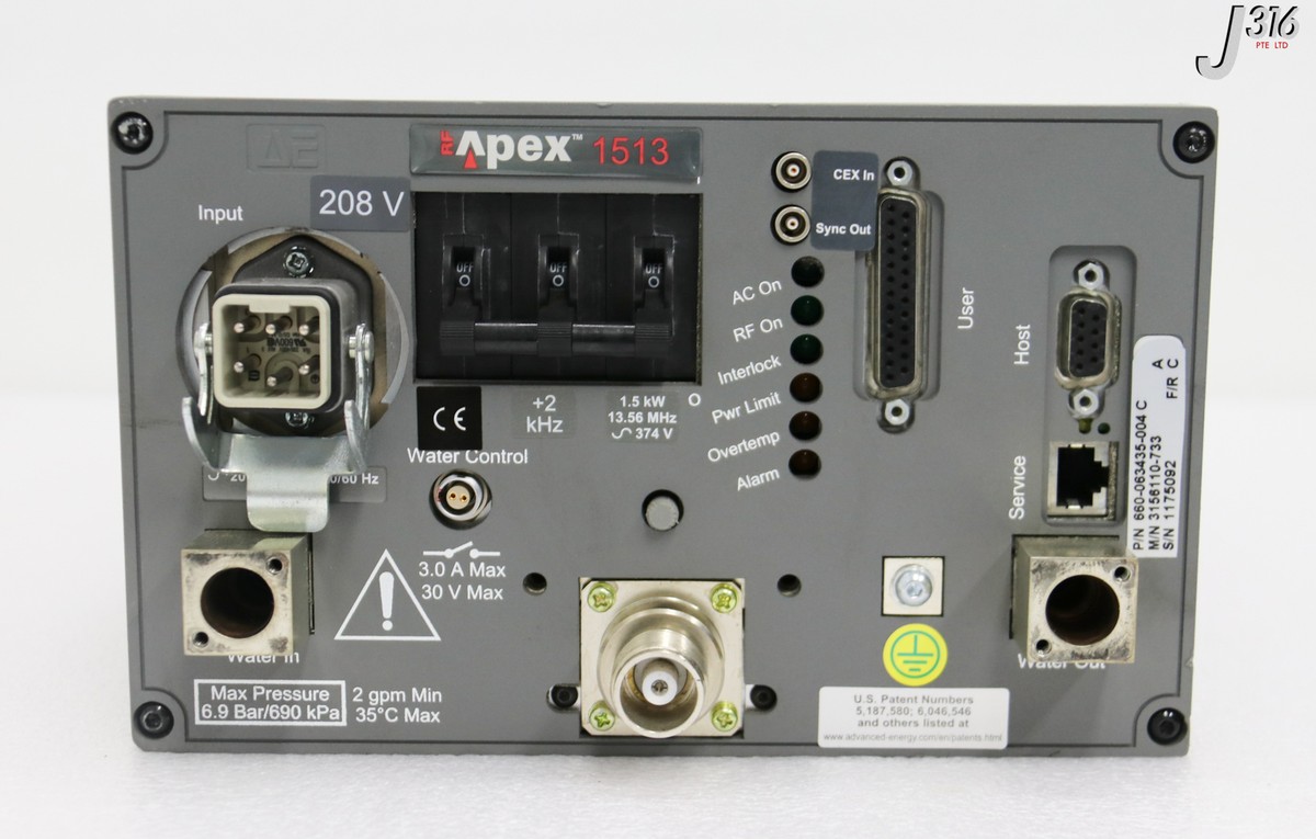32205 ADVANCED ENERGY APEX 1513 RF GENERATOR, 660-063435-004