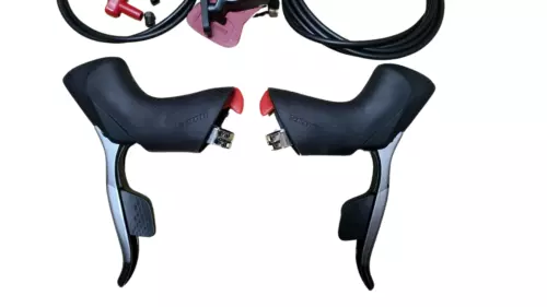 Par de palanca de freno de cambio y pinza de disco hidráulica SRAM Force eTap AXS HRD de 12 velocidades