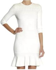 NWT ALEXANDER MCQUEEN FAUX PEARL KNIT DRESS SZ SMALL