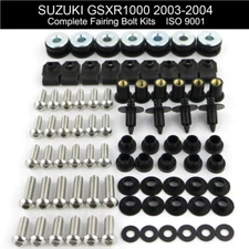Fit For Suzuki GSXR1000 2003 2004 Complete Cowling Fairing Bolt Kit Body Screws 