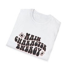 Main character energy Tee Boho Aesthetic Graphic quote Book Lover Unisex T-Shirt