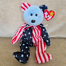 TY Beanie Baby "Spangle" Blue Face - DOB 6/14/1999
