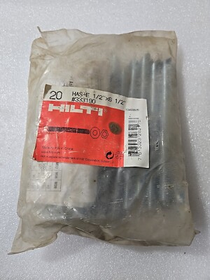 Hilti HAS-E  #333190 Anchor Rod with Nut 1/2'' x 6 1/2'' 20 pack