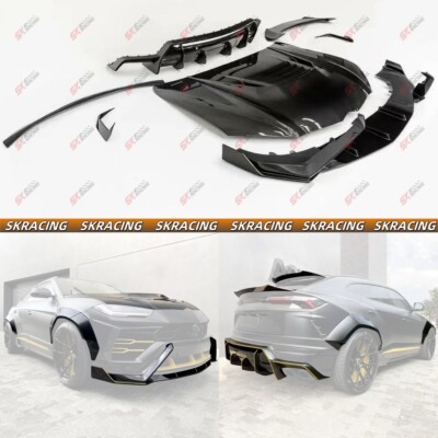 Dry Carbon Bodykit Front Rear Lip Hood Spoiler Fins For Lamborghini URUS 18-22