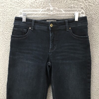 Chicos Straight Leg jeans Womens 0 (30x32) Blue Denim Mid Rise