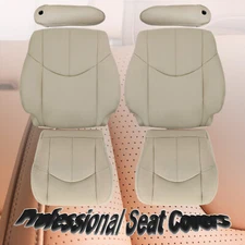 Driver / Passenger Bottom / Top Leather Seat Cover For 1999-2003 Lexus RX300 Tan