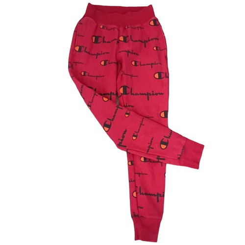 Champion Sweatpants Joggers Womens Sz S Reverse Weave Red All Over Print Track - Picture 6 of 22