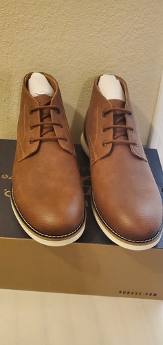 G.H Bass Men's Benson Waxed Brown Leather Lace Up Chukka Boot Shoes. Size 10 - Picture 4 of 13