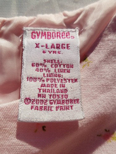 Girls Gymboree Dress Sz XL 6 Tea Party Vintage Pink Floral Summer Easter Ruffle - Picture 6 of 7