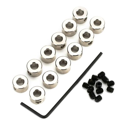 Du-Bro 598 5/32" Plated Brass Dura-Collar Bulk Pack (12-Pack) - Made In USA