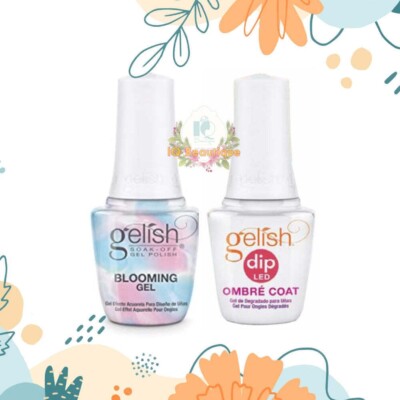 Gelish Dip LED Ombre Coat + Blooming Gel