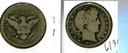 1895 O BARBER SILVER HALF DOLLAR GOOD 6130S