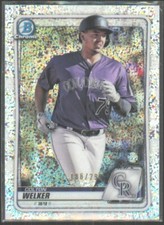 2020 Bowman Chrome Prospects Speckle Refractor Colton Welker /299 #BCP-87