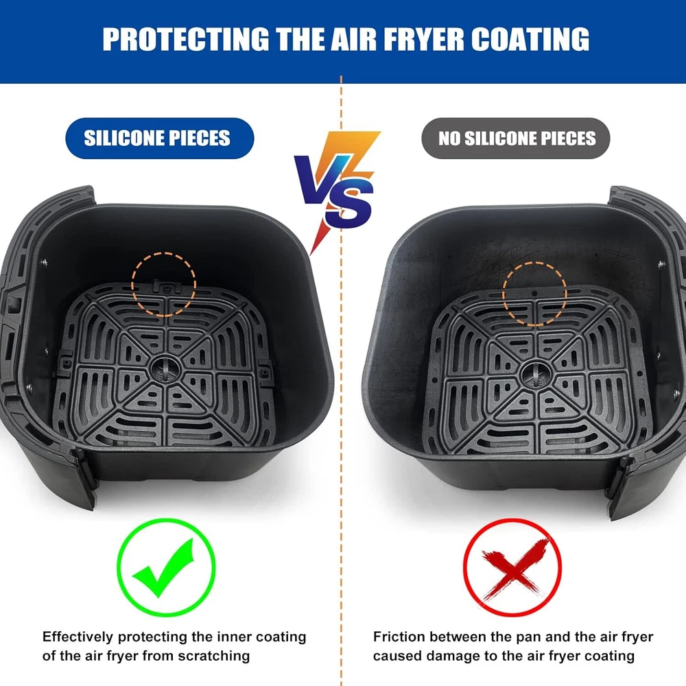Air Fryer Rubber Bumpers, 4 Packs Replacement Parts for Black Air Fryer Rubber Bumpers, 4 Packs Replacement Parts for Black