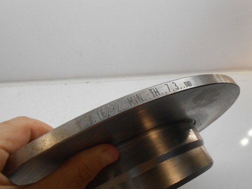 Mercedes E300 Brembo Rear Break Rotor OEM Assembly 16292min TH. 7.3mm AK0422 - Picture 4 of 8