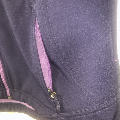 DOUBLE DIAMOND Jacket Womens Size Small Purple Soft Shell Fleece Lined Zip - Picture 5 of 11