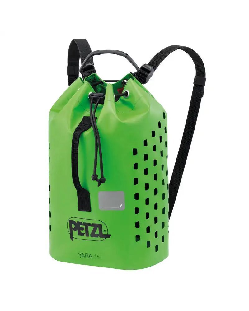 Petzl Yara Club Sacco Portacorda 15 Litri, Verde/Nero