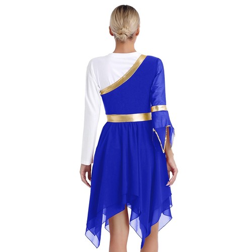 Para mujeres Disfraz de Baile Fiesta Vestido Show Vestidos de Baile Ropa Corta Borde Gimnasio - Imagen 34 de 77