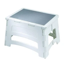 NEW Durable Solid Plastic Step 1-Step Stool Bathroom Kitchen Office 300lb