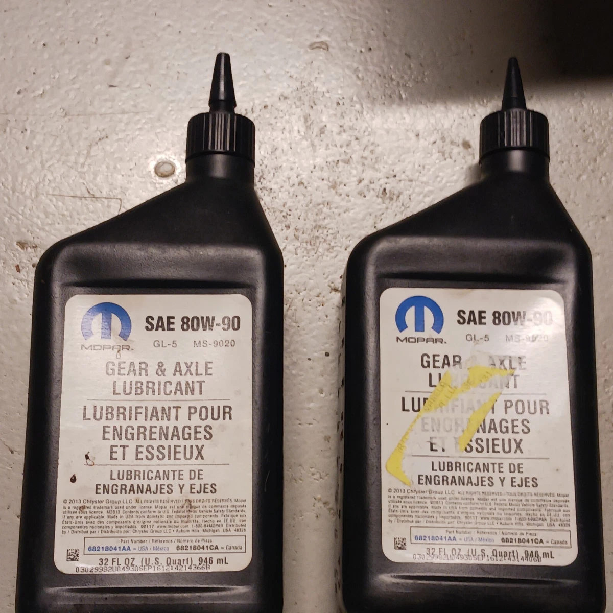 Jeep JK 200910 Mopar 80w90 Gear And Axle Lubricant 32oz, 53 OFF