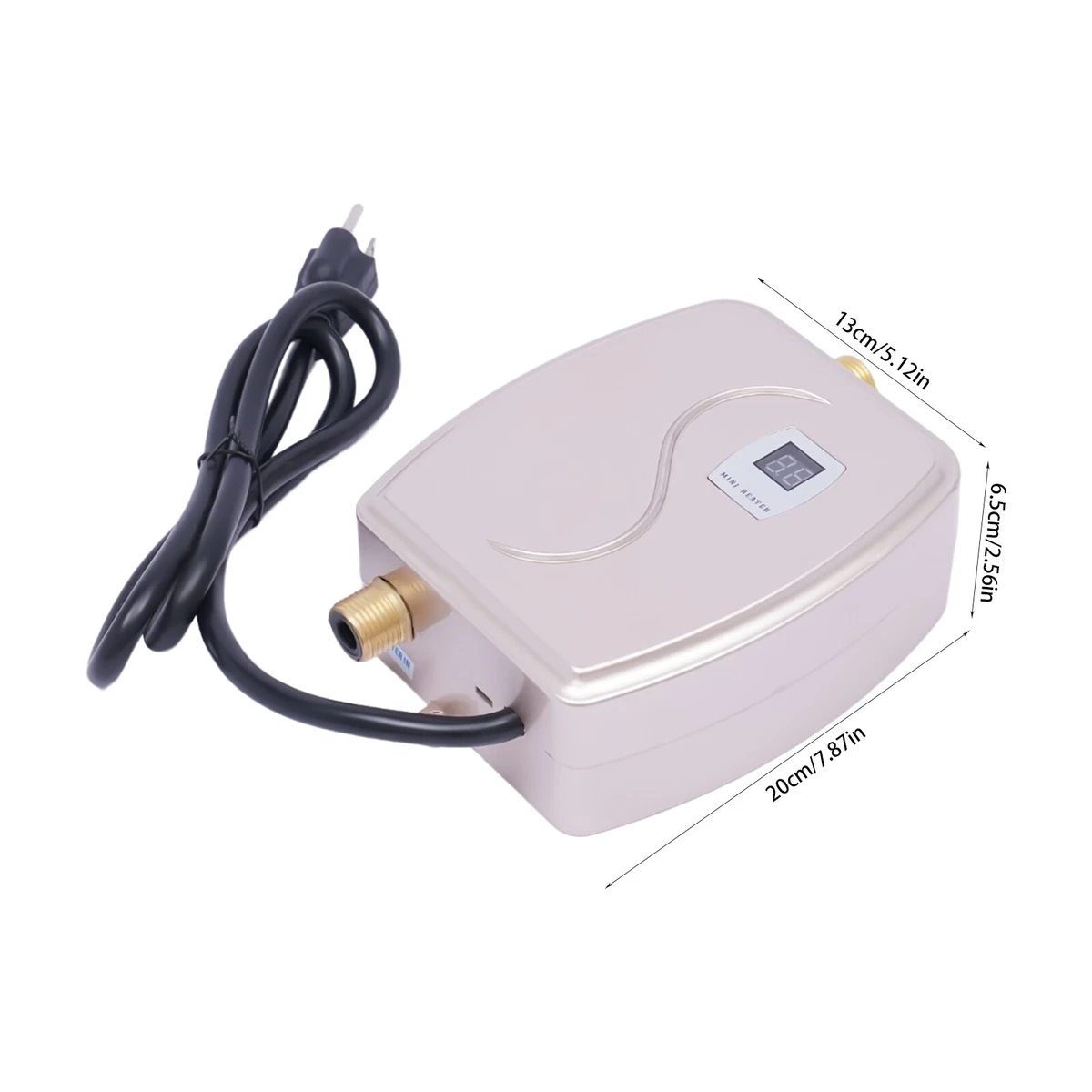 Indoor Corded Electric Stainless Steel Intelligent Tankless Water Heater  3000W | eBay