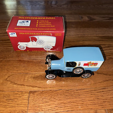 Liberty 1916 Studebaker Panel Truck Collectible Coin Bank Rare Teddy Bear Bread