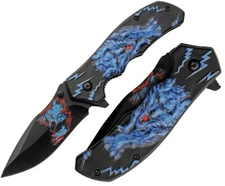 Rite Edge Linerlock Folding Knife 3.5" Stainless Steel Blade Black ABS Handle