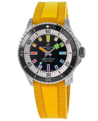 New Breitling Superocean Automatic 42 Black Dial Men's Watch A17375211B2S4