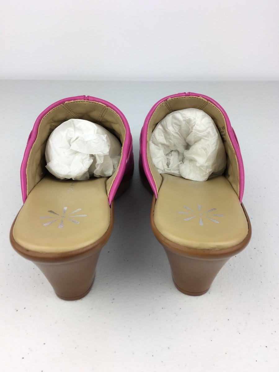 Charter Club Femmes Matelassé Cachemire Floral Sabot Chaussons Rose Taille M 7-8