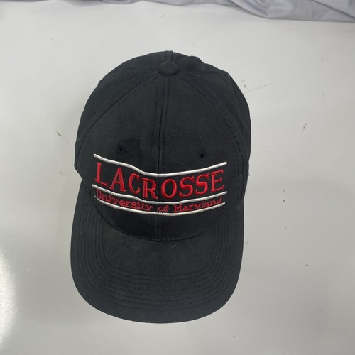 University of Maryland Lacrosse Snapback Hat NCAA The Game 3 Stripes Cap Adult - Picture 4 of 10
